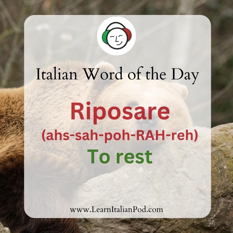 Riposare